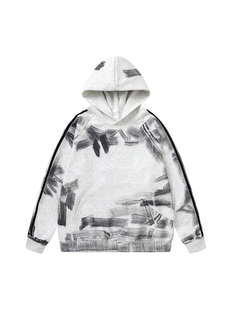 Dirty Brush Painted Graffiti Hoodie