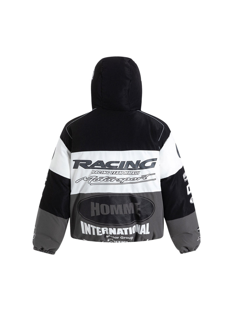 Motorcycle Racing Puffer Jacket