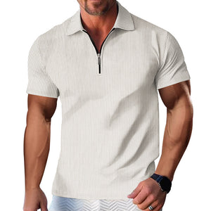POLO DE RAYAS CON CREMALLERA PARA HOMBRE