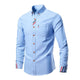 Men's Casual Multicolor Long Sleeve Shirt Loose Shirt