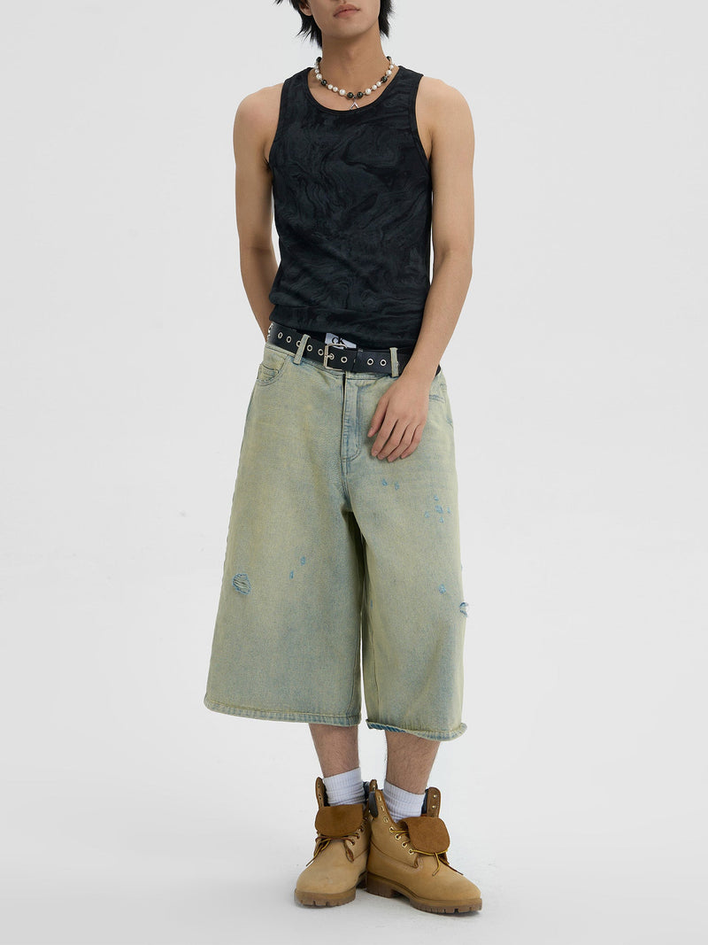 Retro Cropped Summer Denim Hip-hop Jorts