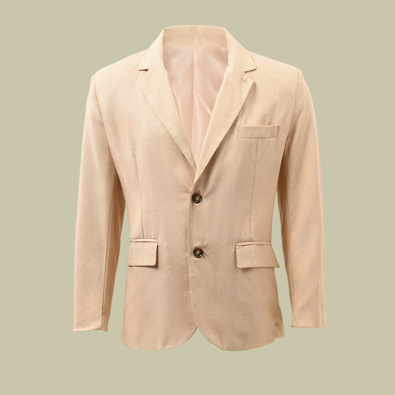 Men's Fashion Notch Lapel Two Buttons Casual Blazer