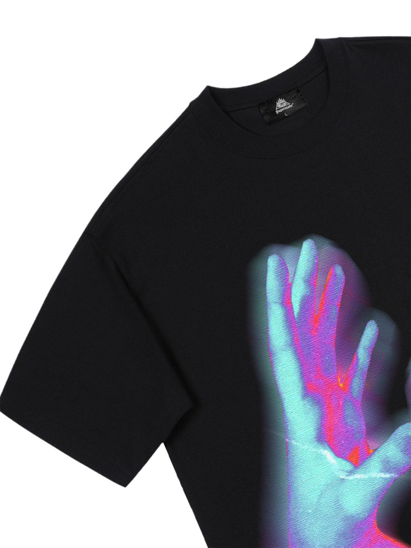 Vintage Palm Touch Printed T-shirt