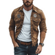 Men's Spring Classic Retro Casual Badge Thin Work Jacket