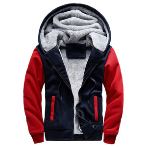 CHAQUETA DE BÉISBOL CON CAPUCHA PARA HOMBRE DE OTOÑO E INVIERNO, ROPA DE ABRIGO PARA HOMBRE, DEPORTIVA CON FORRO POLAR GRUESO