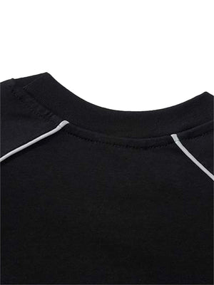 Camiseta con estampado de letras retro 