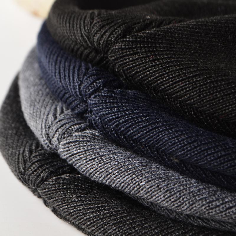 Men's Outdoor Warm Straight Brim Flat Weave Round Top Hat