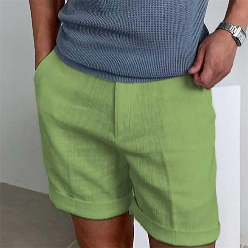 Men's Vintage Linen Beach Shorts