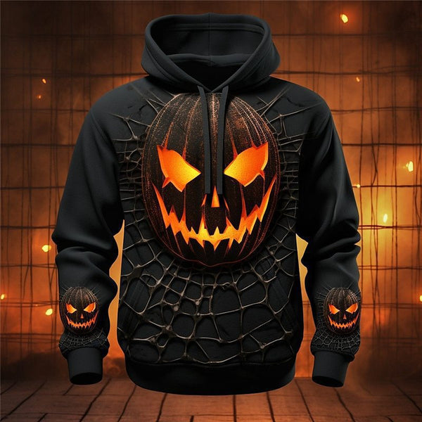 PUMPKIN PRINTED HALLOWEEN SERIES HOODIE