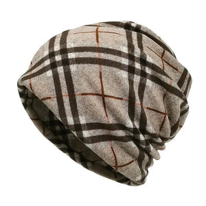 Gorro de cuello estampado de doble propósito para hombre