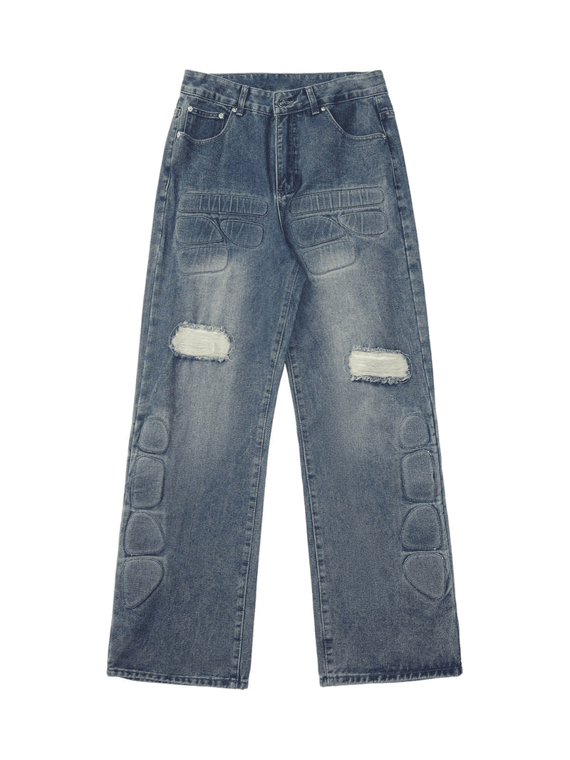 High Street Washed Ripped Jeans