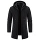 Men's Fleece Chenille Solid Color Knitted Cardigan