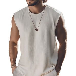 Men's Summer Basic Solid Color Sweat Absorbent Tank Top