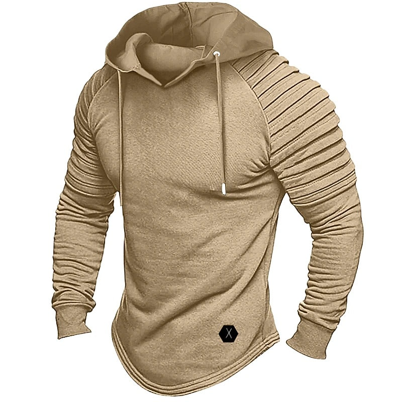 FLEECE HOODIE MEN'S WARM AND CASUAL AUTUMN/WINTER HOODIE THICKENED COAT