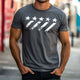 Men's Retro Casual Geometric Print Round Neck Outdoor Short Sleeve T-Shirt