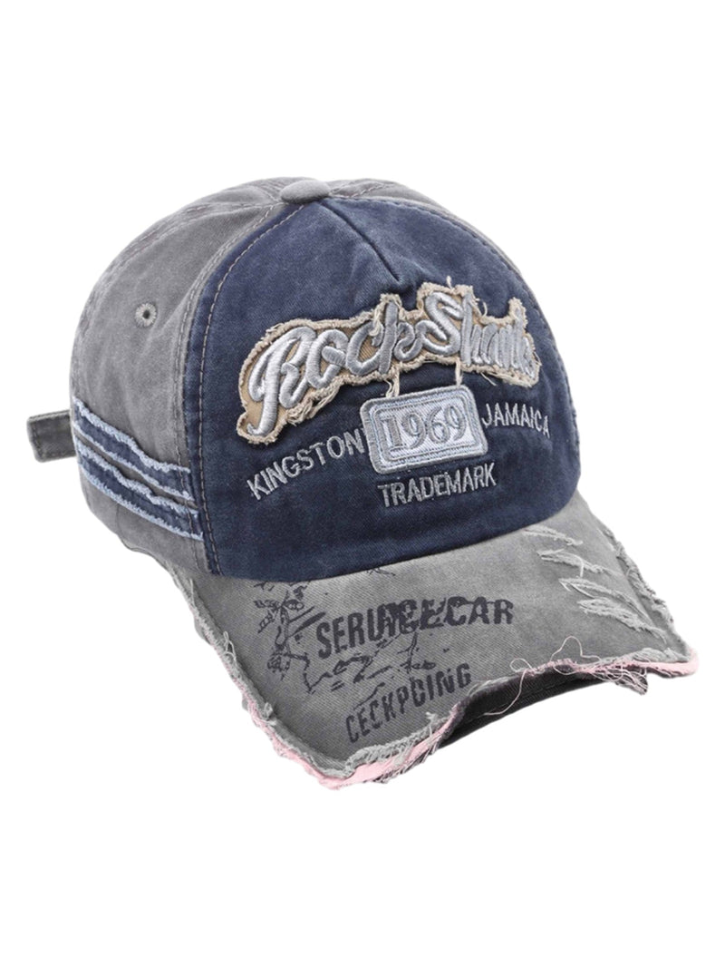 Retro Letter Denim Cap