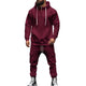 Men's Loose Sports Hooded Sweatshirt And Pants Set