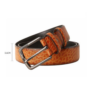 Men's Retro Casual Versatile High-end Pin Buckle Leather Belt