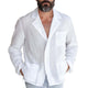 Men's Cotton And Linen Loose Thin Blazer