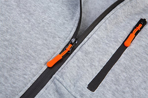 Sudadera con capucha y cremallera completa para hombre Sudadera con capucha de forro polar