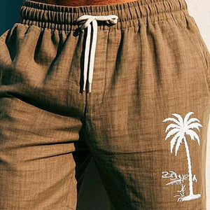 Men's Simple Embroidered Casual Shorts