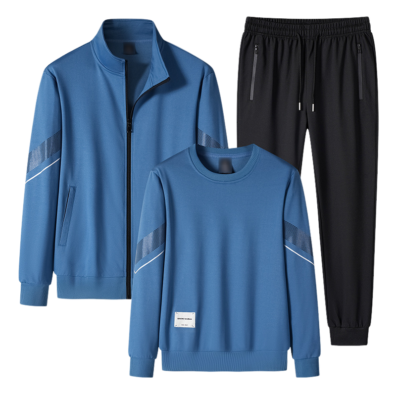 Men's Outdoor Leisure Sweatshirt Hoodie Pants Three-piece Set