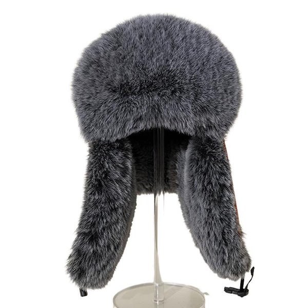 Gorro para hombre resistente al viento y al frío, con terciopelo y protección auditiva gruesa.