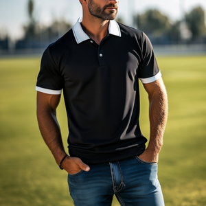 Klassisches Business Casual Herren-POLO-Shirt aus hautfreundlicher, merzerisierter Baumwolle