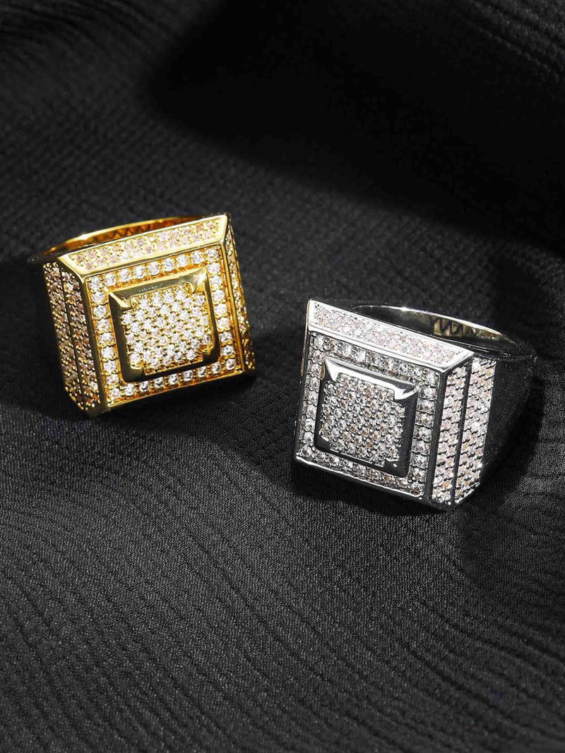 Hip Hop Zirconia Ring