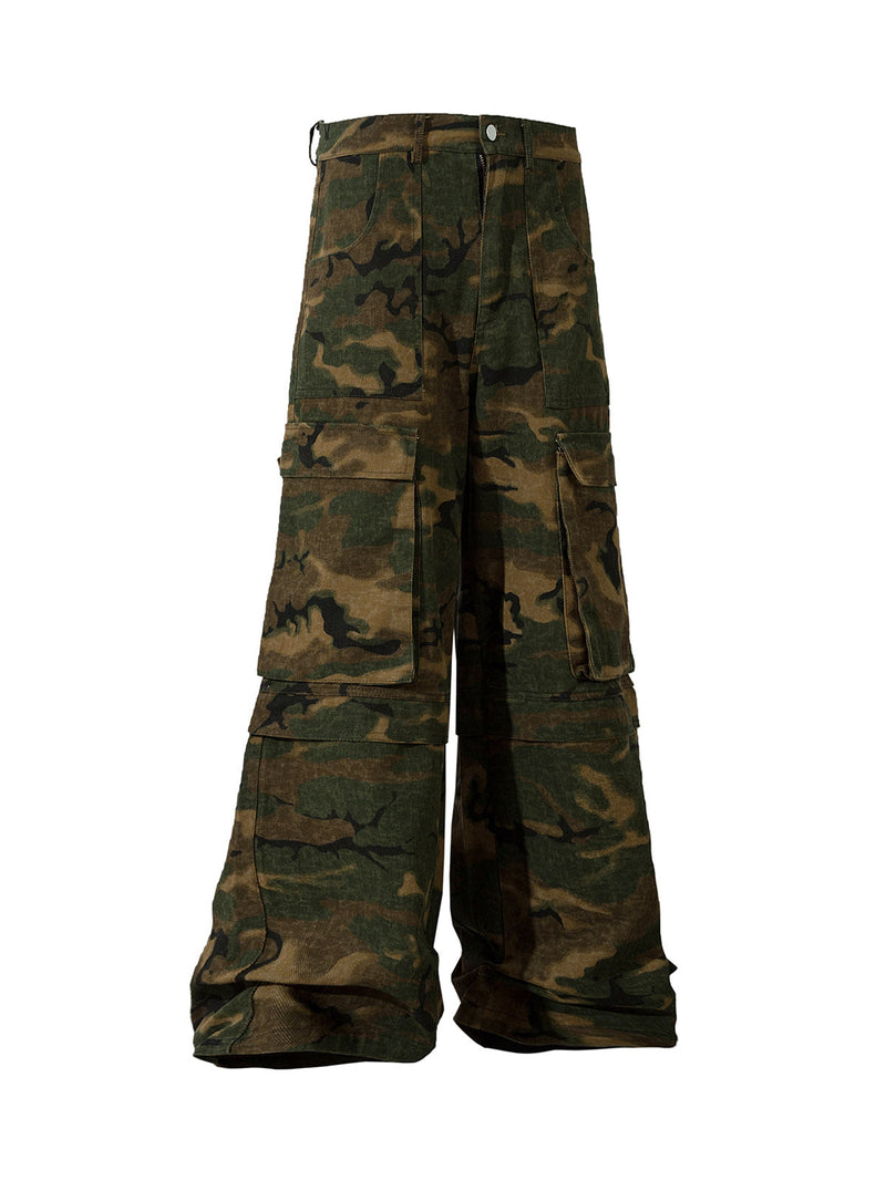 Street Camouflage Multi Pocket Tracksuit