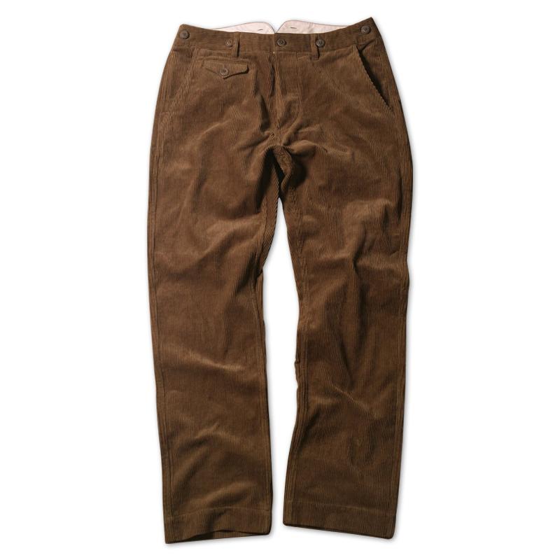 1920s 12oz Corduroy Farmer Work Trousers Mens Suspender Pants Vintage Overalls 20er