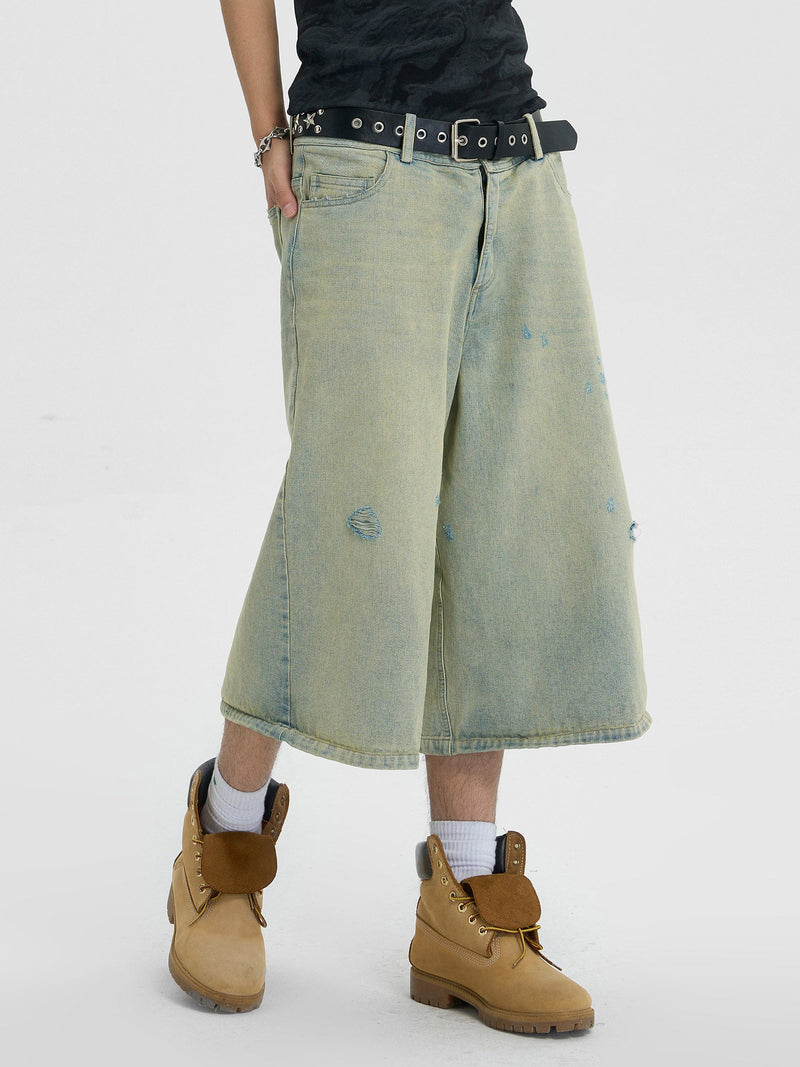 Retro Cropped Summer Denim Hip-hop Jorts