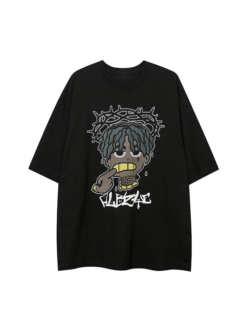 Cartoon Foam Loose T-Shirt