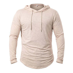 Sudadera con capucha de mezcla de algodón para hombre para actividades al aire libre