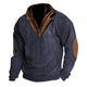 Men's Colorblock Stitching Collar Lapel Sweatshirt