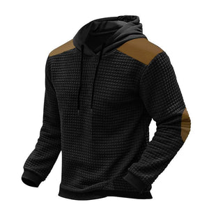 Men's Jacquard Colorblock Long Sleeve Hoodie