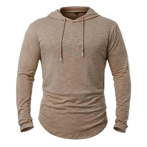 Sudadera con capucha de mezcla de algodón para hombre para actividades al aire libre