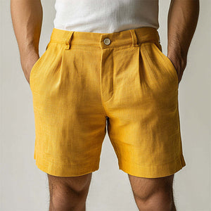 Men's Retro Casual Linen Shorts