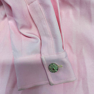 Camisa de manga larga bordada estilo retro occidental americano para hombre