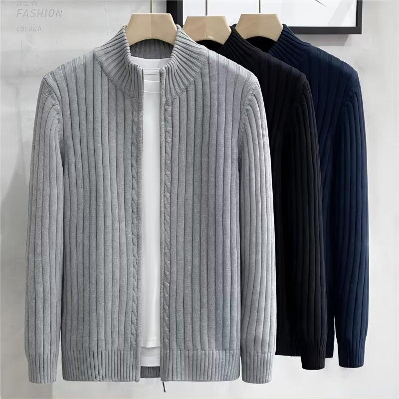 KNITTED SWEATER CARDIGAN SWEATER HIGH-END BUSINESS JACKET