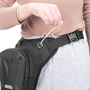 Bolsa impermeable para piernas y cintura para ciclismo al aire libre y motocicleta para hombre