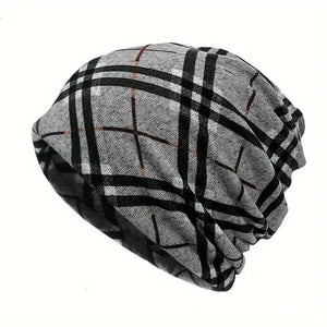 Gorro de cuello estampado de doble propósito para hombre