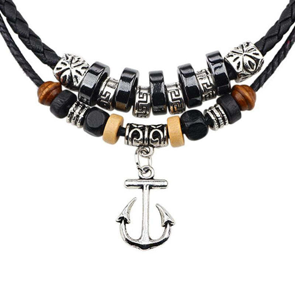 Collar de ancla de estilo étnico retro informal