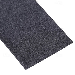 Camiseta de cuello alto de manga larga para hombre, 65 % algodón, color liso, cuello alto, formal, para exteriores, manga larga, cuello alto, ropa informal de uso diario, estilo urbano.