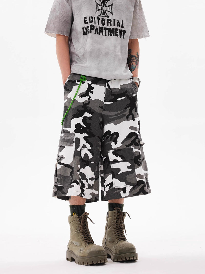 American High Street Camouflage Workwear Casual Jorts