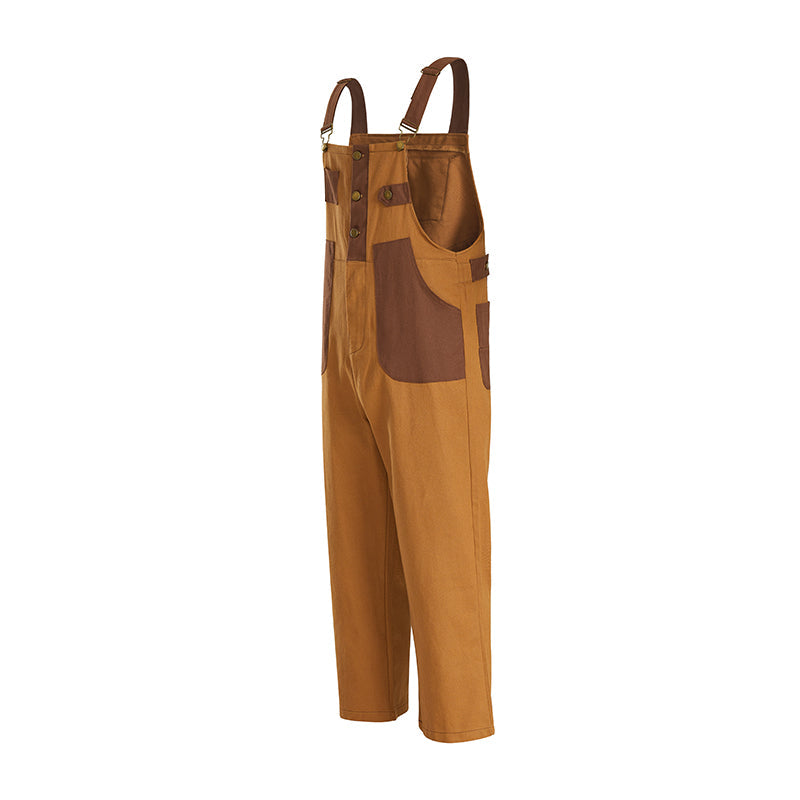 Classic Retro Straight Leg Overalls - Men's