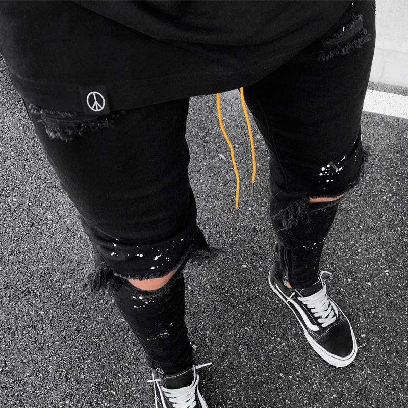 Zerrissene Slim-Fit-Skinny-Jeans für Herren