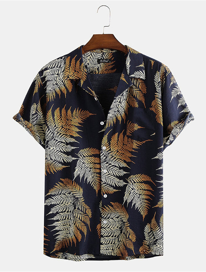 Men's Hawaiian Graphic Plants Shirt