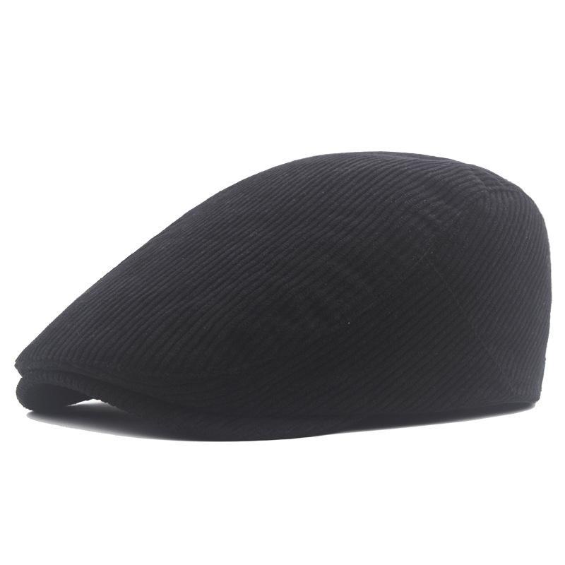 Men's Retro British Style Corduroy Forward Hat