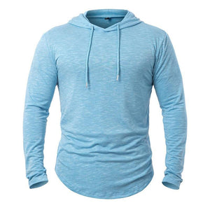 Sudadera con capucha de mezcla de algodón para hombre para actividades al aire libre